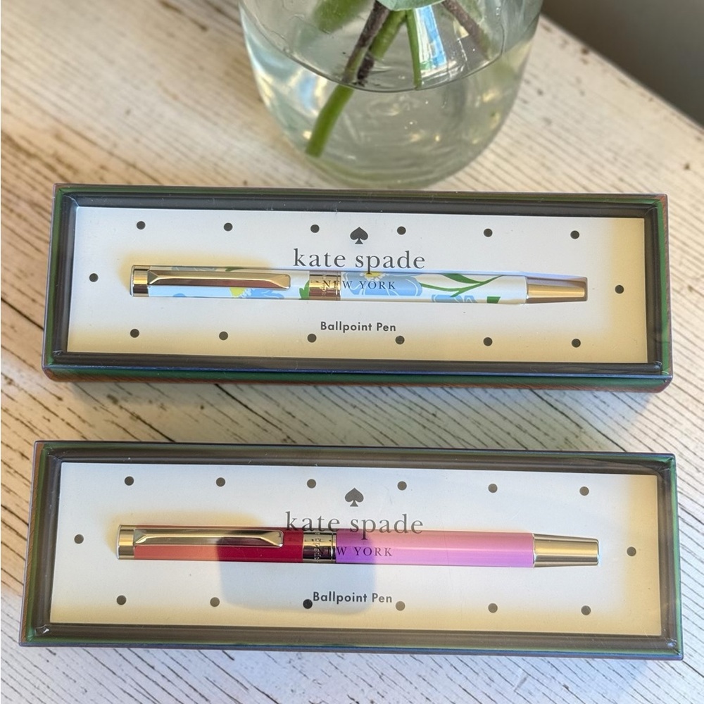 kate spade New York Ballpoint Pens - Floral Blue & Pink Red Color NWT *PICK ONE*
